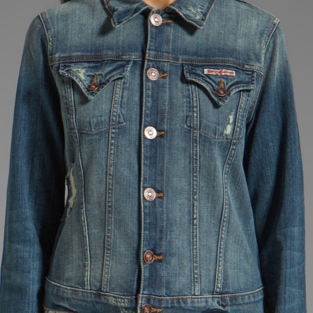 Hudson ‘Signature’ Jean Jacket Vintage Napoli SZ L - Picture 3 of 10
